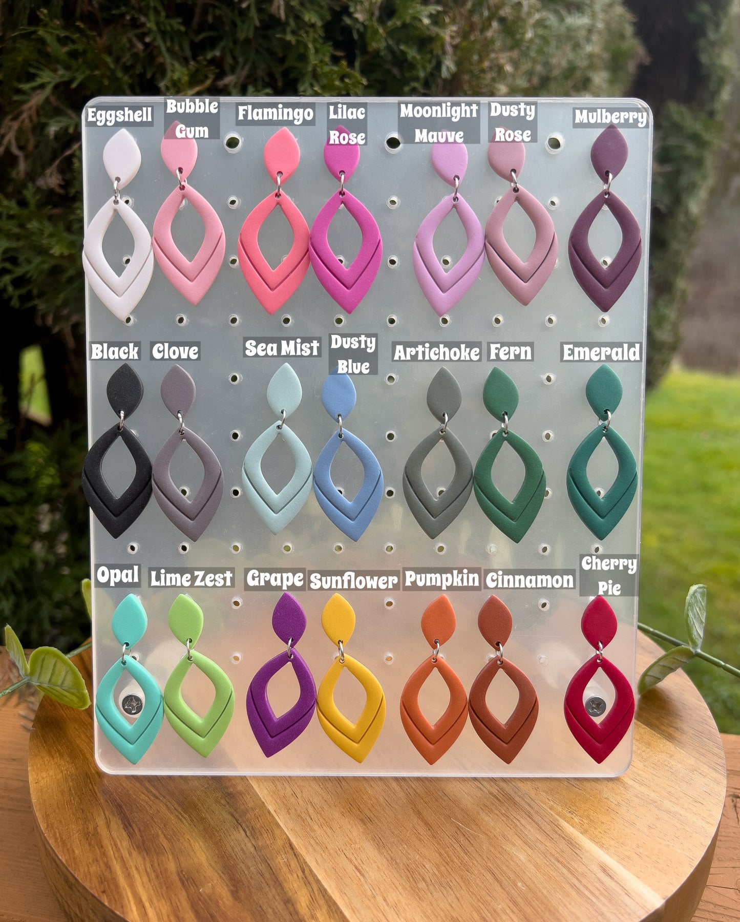 Embossed Teardrop Dangle Earrings