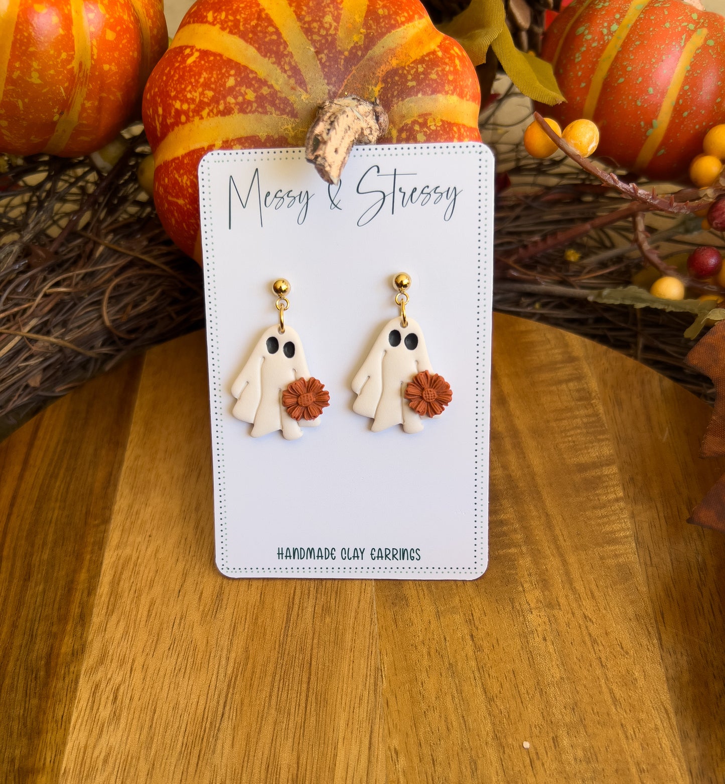 Flower Ghostie Dangles