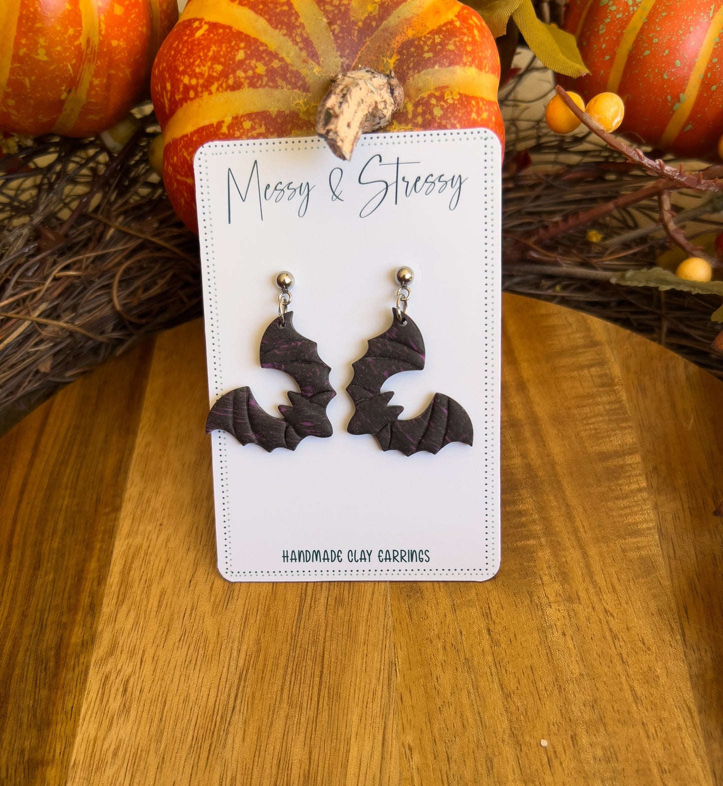 Purple Marbled Bat Dangles