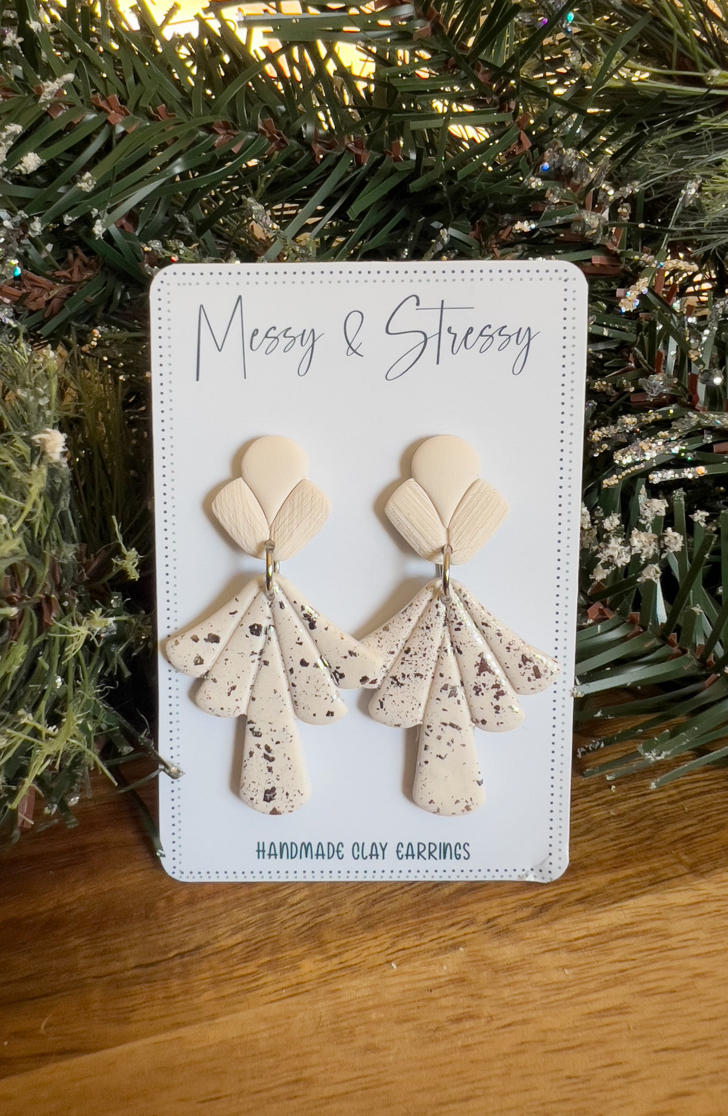 White Sparkle Dangles