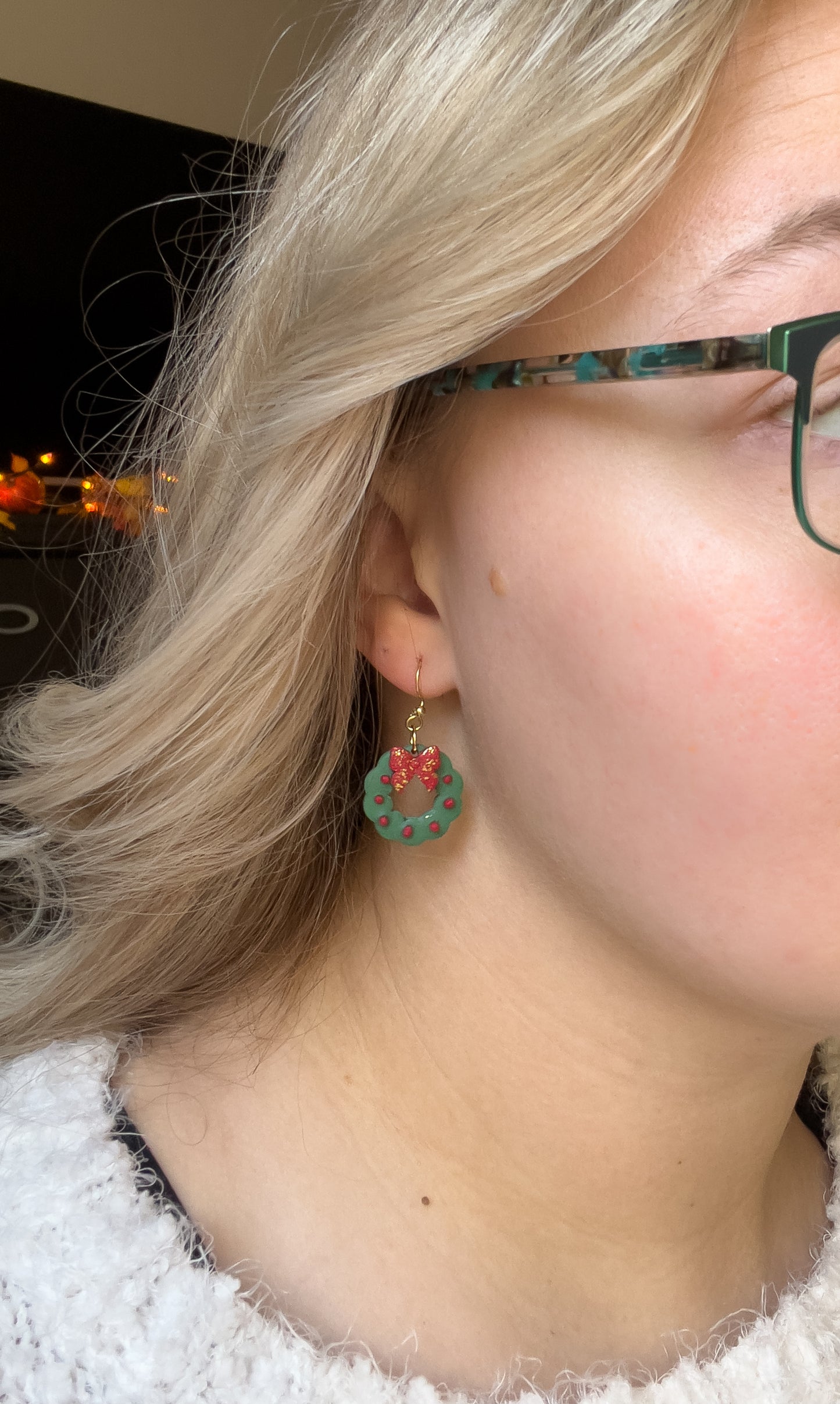 Christmas Wreath Dangles