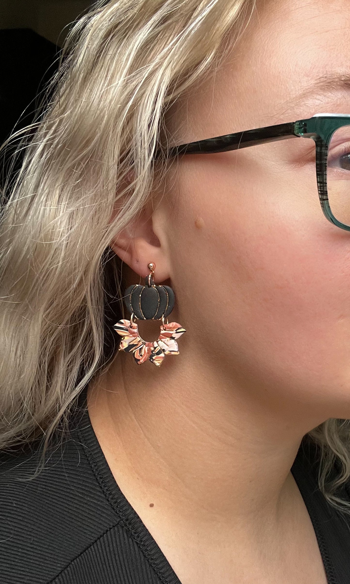 Pumpkin Sunflower Dangle