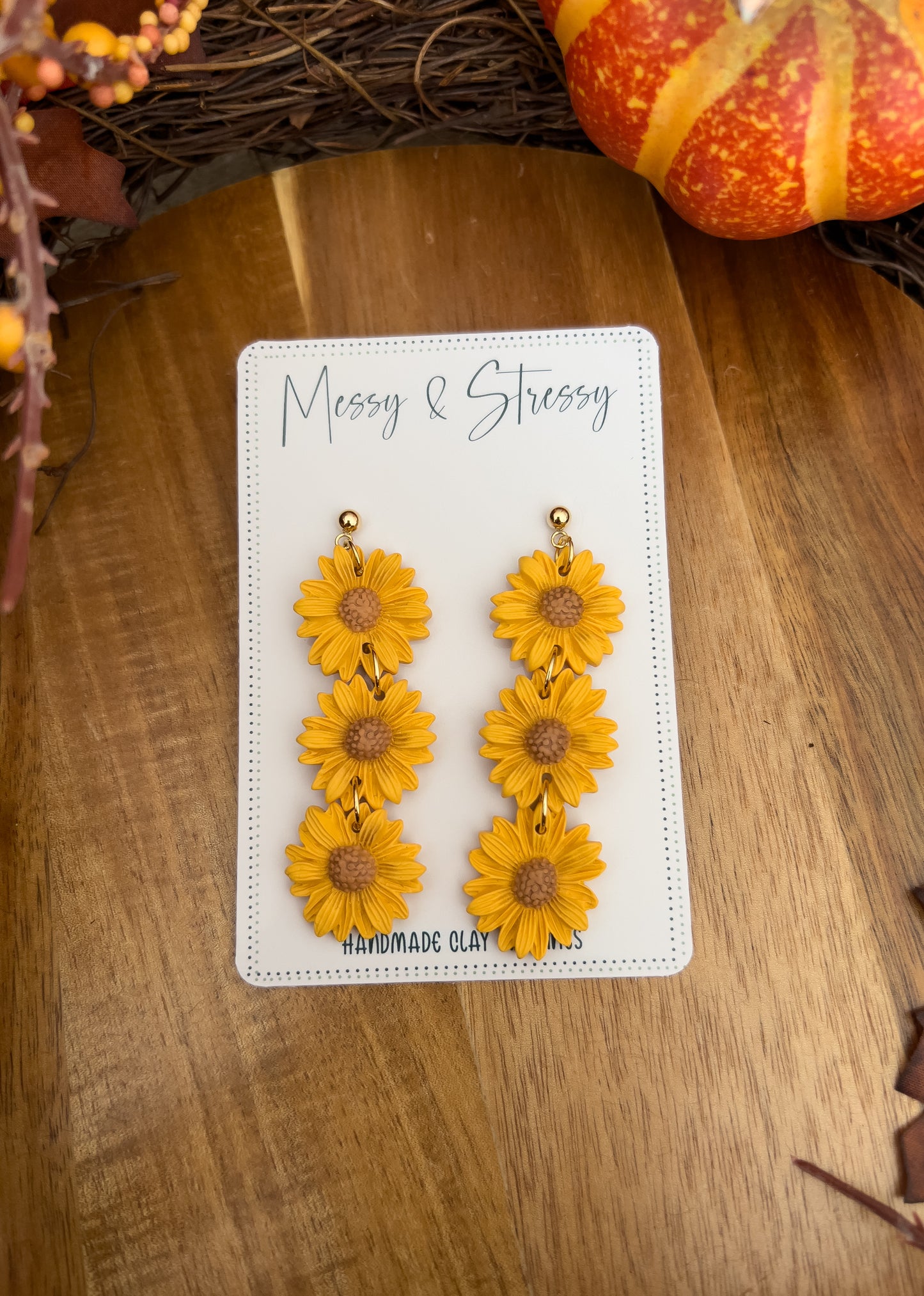Sunny Sunflower Dangles