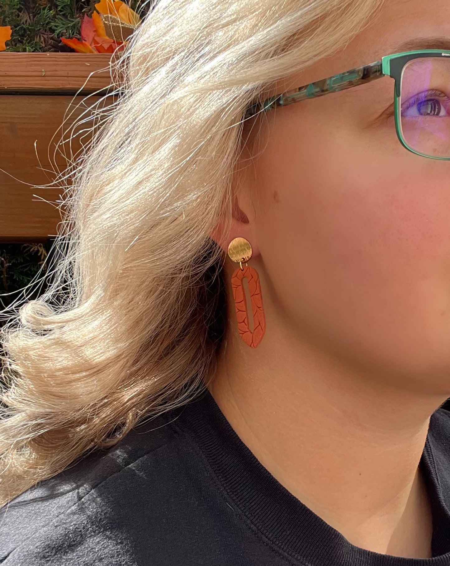 Leaf Embossed Dangles