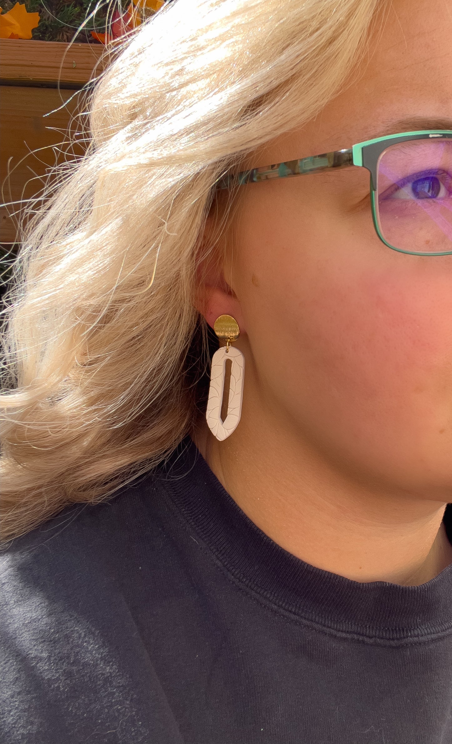 Leaf Embossed Dangles