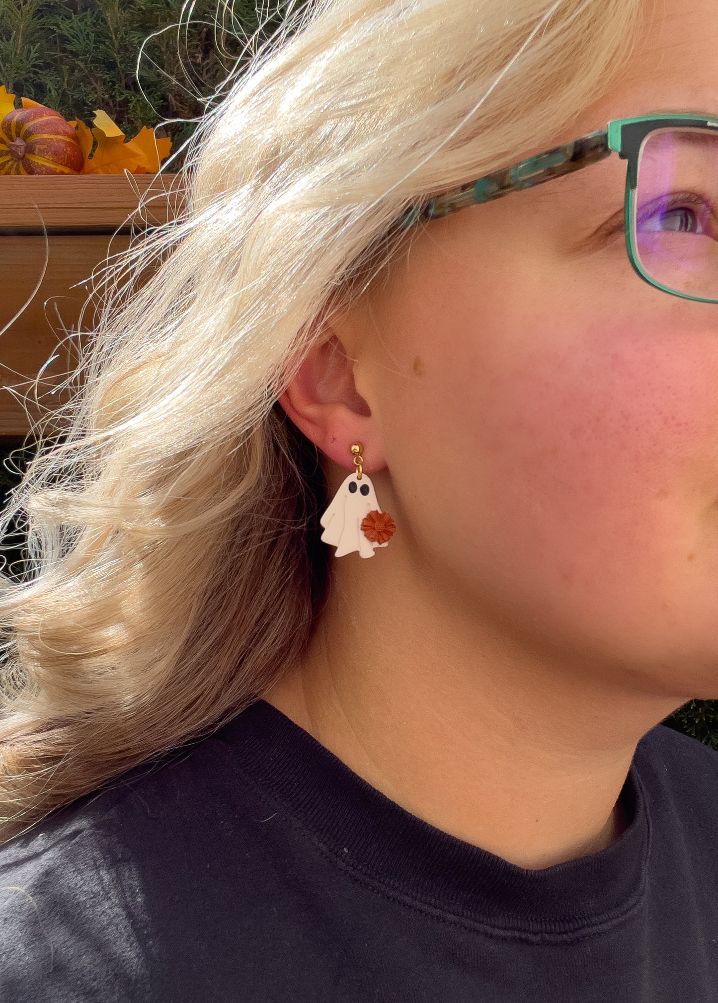 Flower Ghostie Dangles