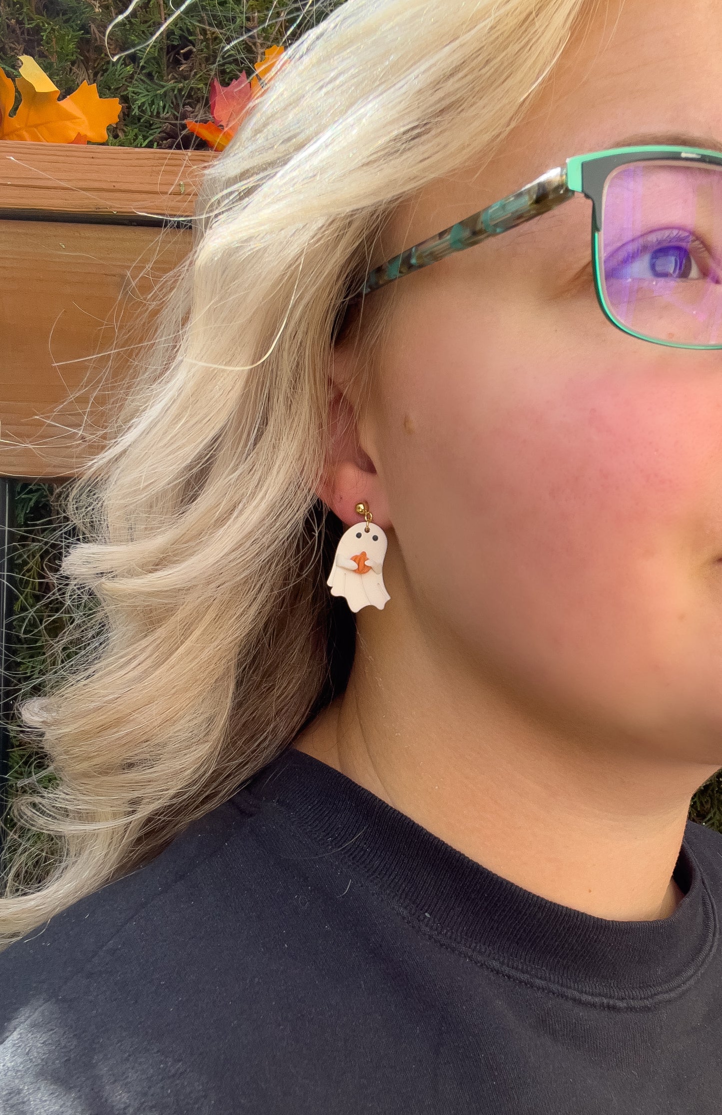 'I just want my Pumpkin' Ghostie Dangles