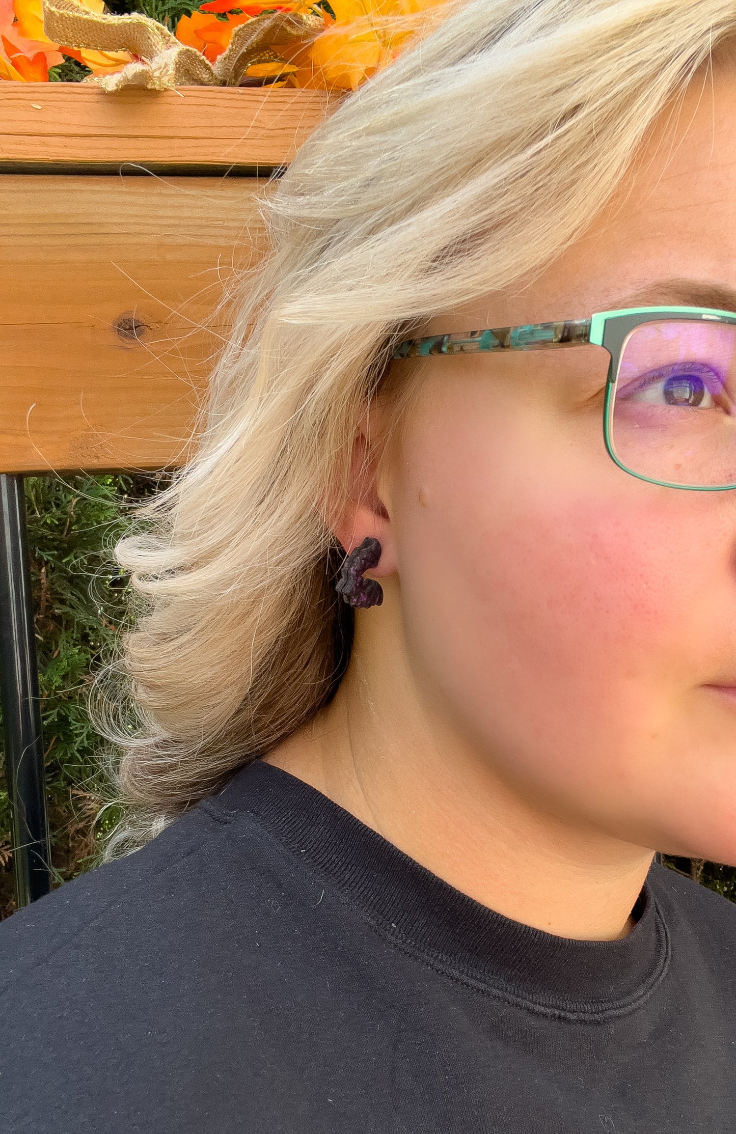 Bat Hoop Earrings