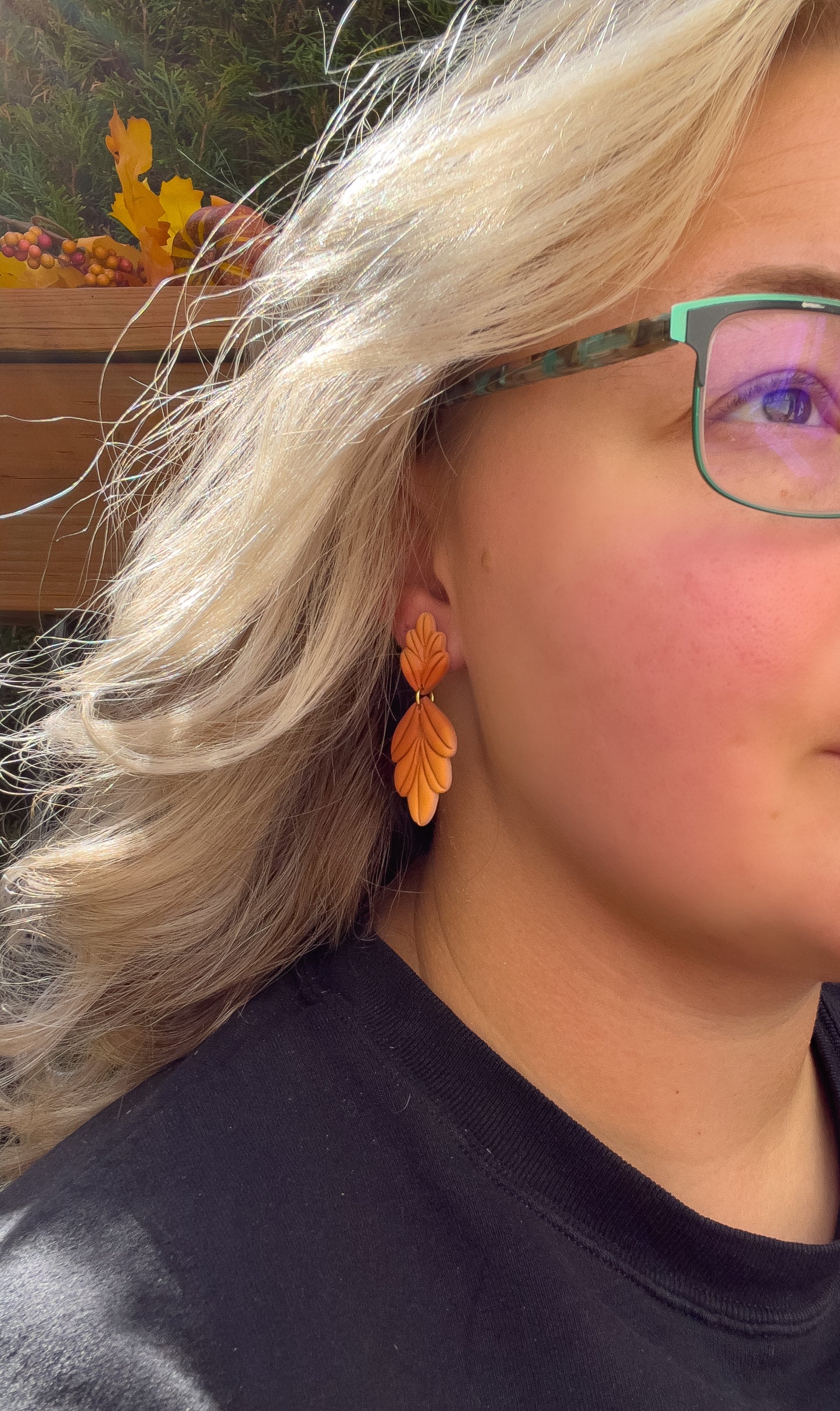 Ombre Leaves Dangle