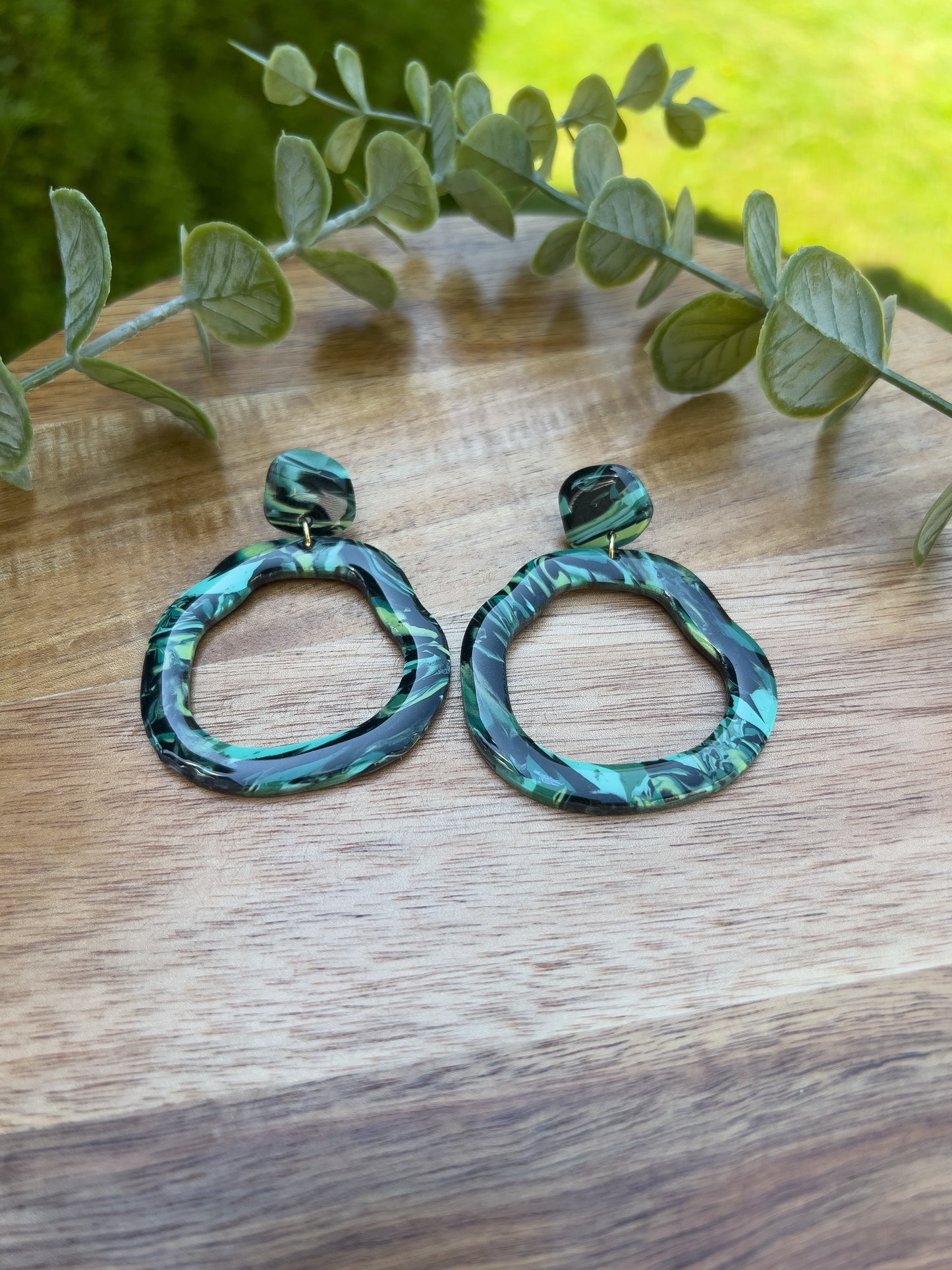 Energy Drink Inspired Circle Dangles