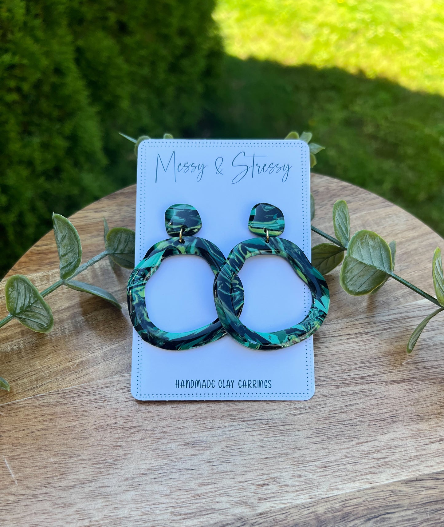 Energy Drink Inspired Circle Dangles