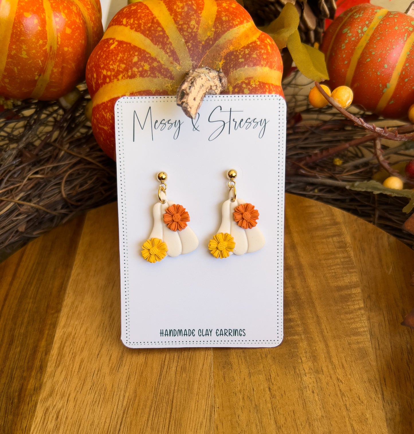 Pumpkin Flower Dangles