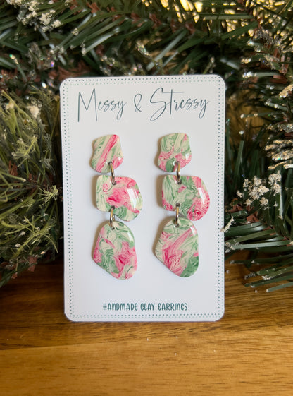 Christmas Marble Dangles