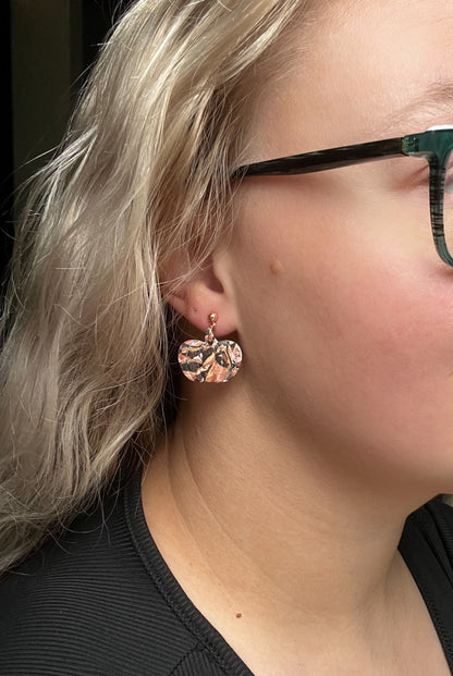 Pinkish Pumpkin Dangles