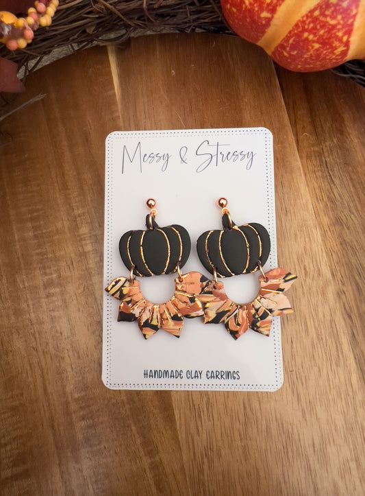 Pumpkin Sunflower Dangle