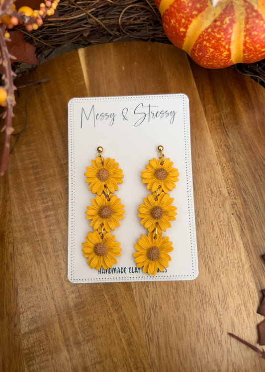 Sunny Sunflower Dangles
